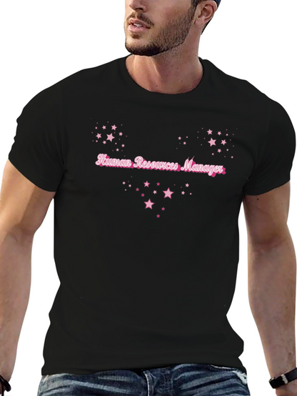 HR Manager Starry T-Shirt - Black