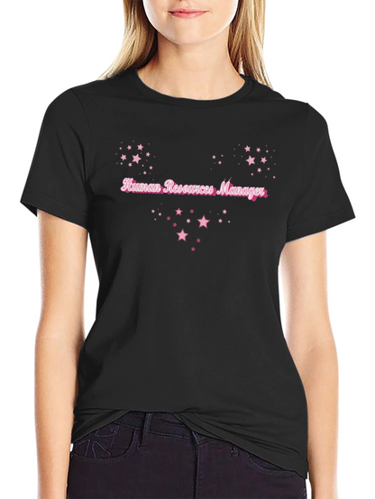 HR Manager Starry T-Shirt - Black