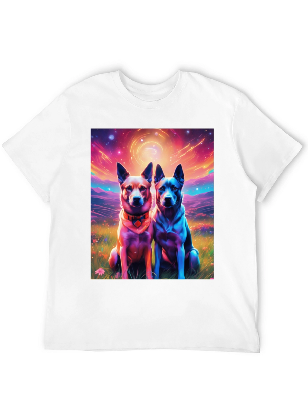 Psychedelic Dog Art T-Shirt
