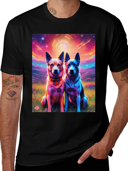 Psychedelic Dog Art T-Shirt