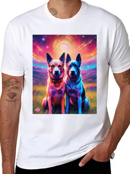 Psychedelic Dog Art T-Shirt