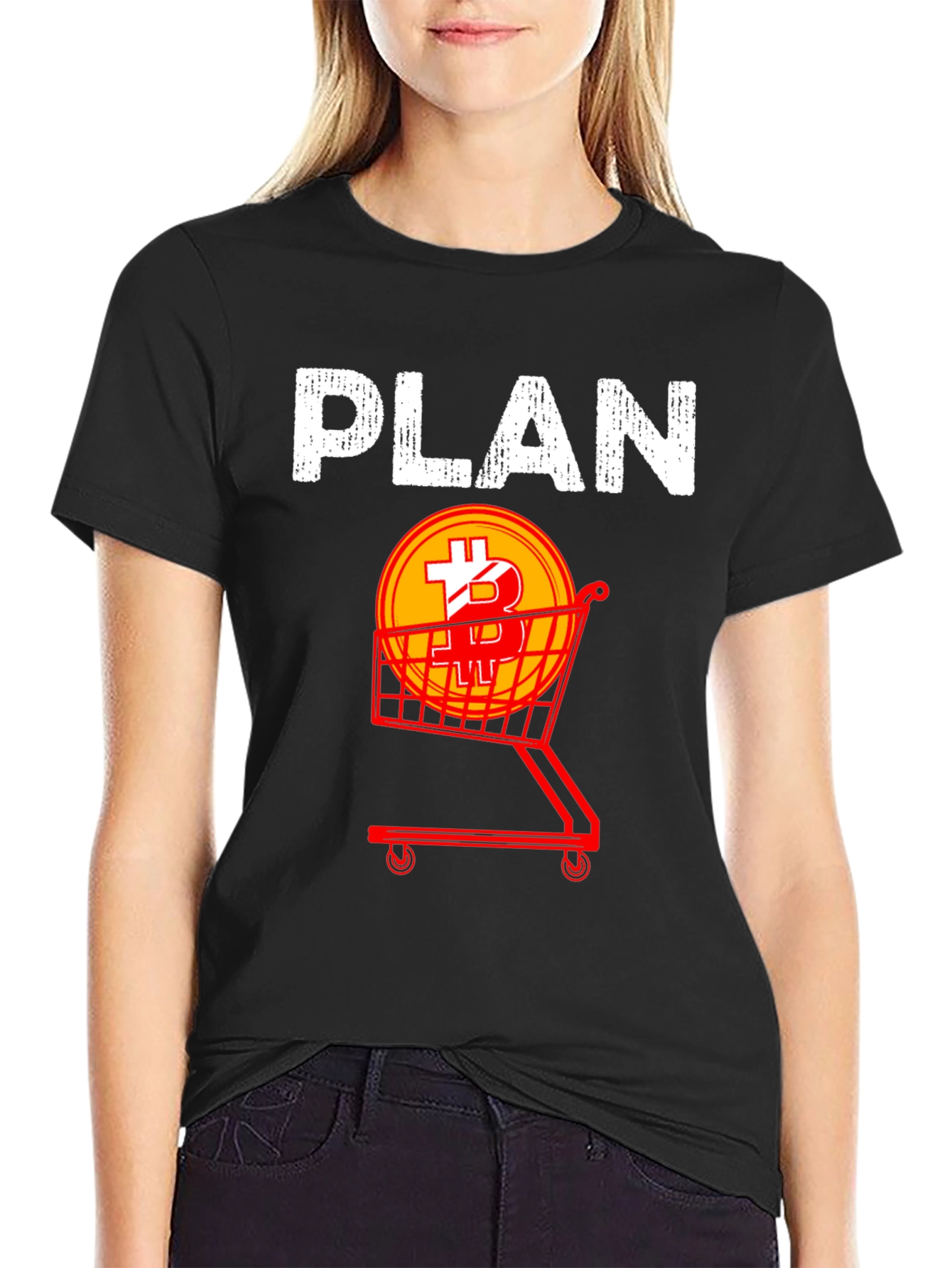 Bitcoin Shopping Plan Graphic Tee