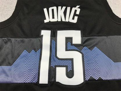 Men's Denver Nuggets Nikola Jokic #15 Black 2023/24 Swingman Jerseys - City Edition