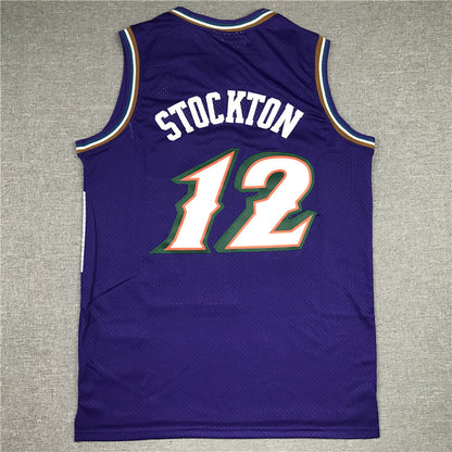 Men's Utah Jazz John Stockton Mitchell & Ness Purple 1996/97 Player Jerseys