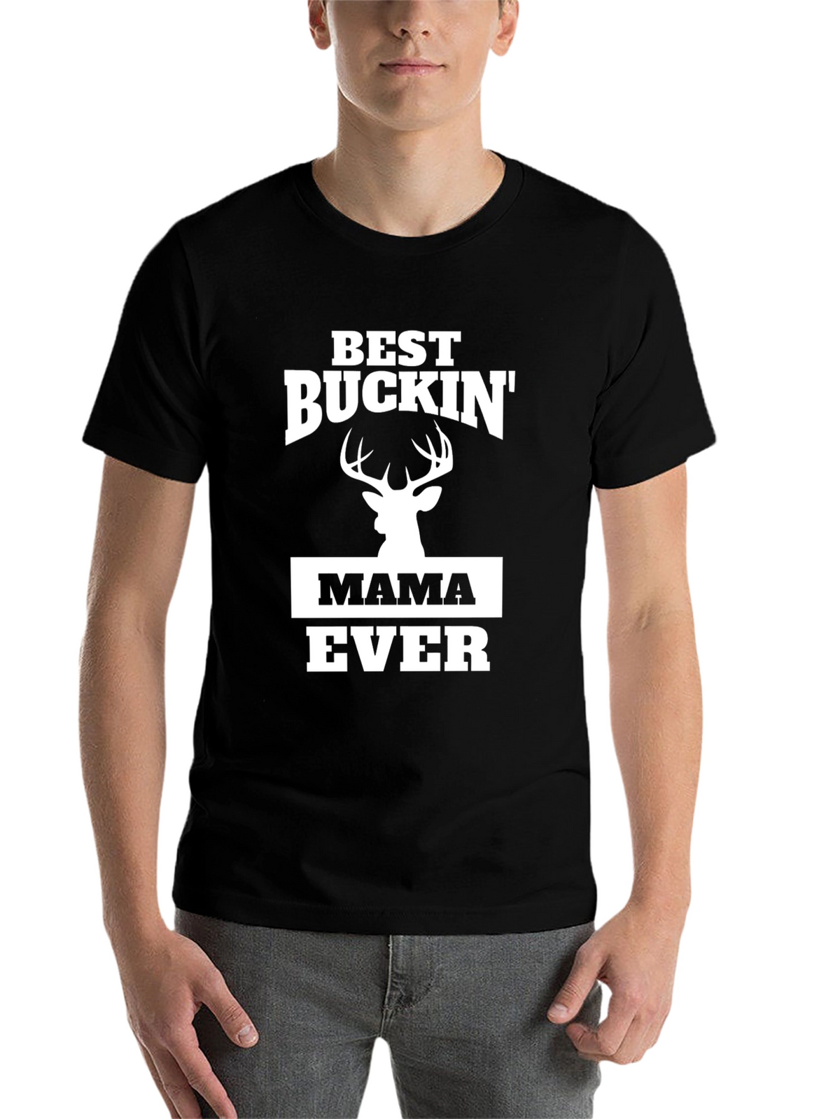 Best Buckin Mama Ever Black T-Shirt