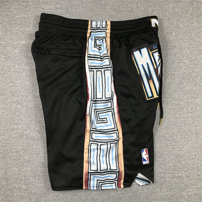 Men's Memphis Grizzlies Black 2022/23 City Edition Basketball Shorts1