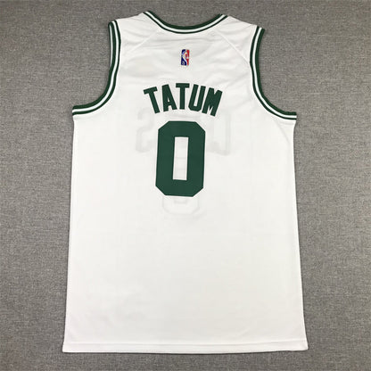 Men's Boston Celtics Jayson Tatum #0 NBA White Swingman Jerseys