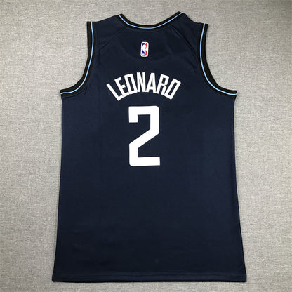Men's LA Clippers Kawhi Leonard #2 Navy 2023/24 Swingman Jerseys - City Edition