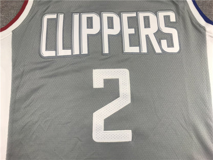 Men's LA Clippers Kawhi Leonard Gray 2020/21 Swingman Jerseys - Earned Edition