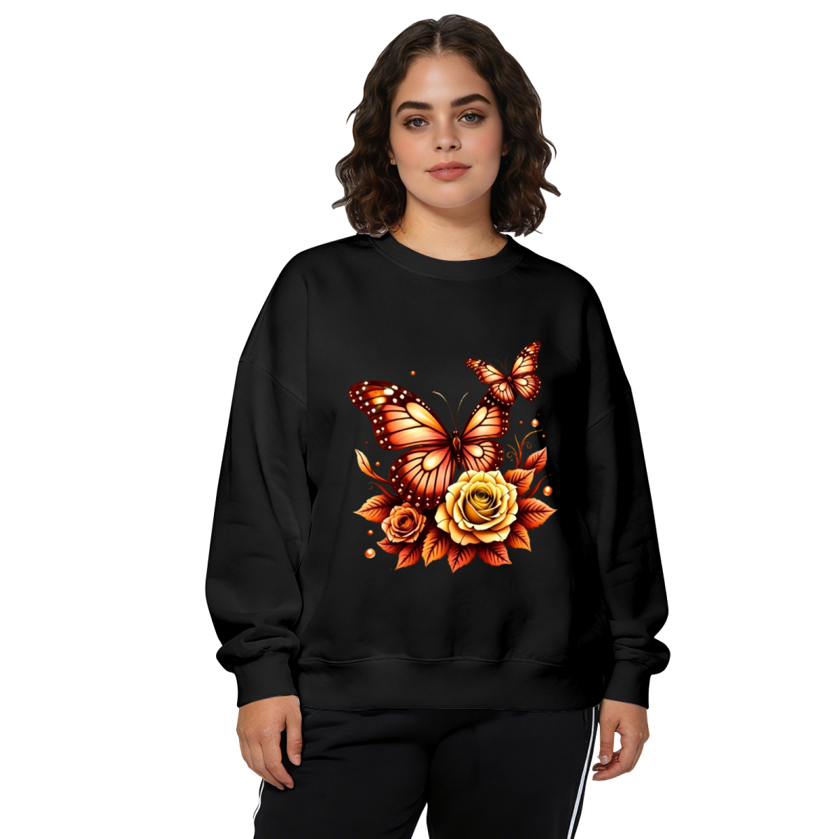 Simple Fashion C Letter Minimalist Crewneck Sweatshirt
