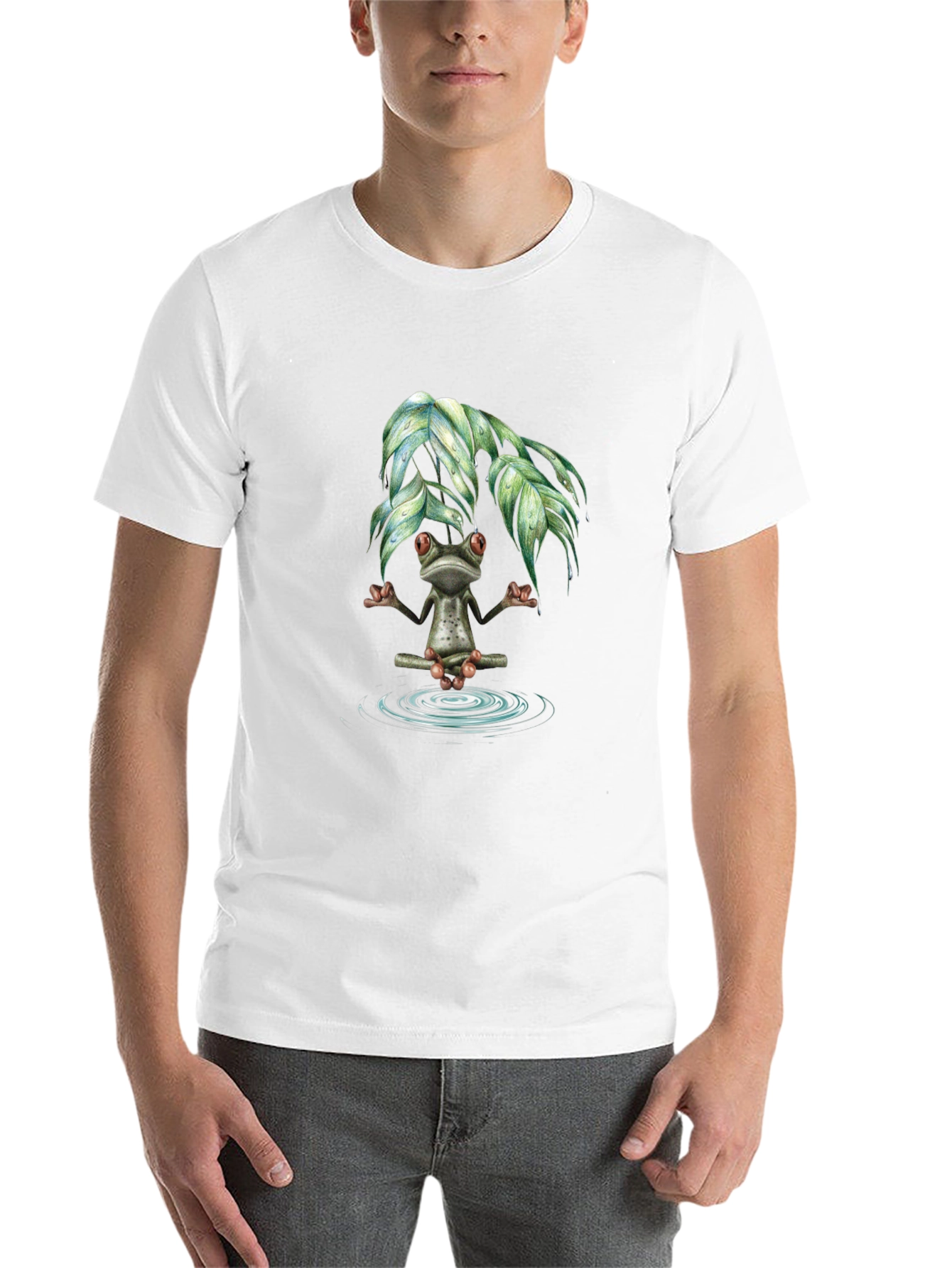 Zen Frog Meditation T-Shirt - Relax & Unwind