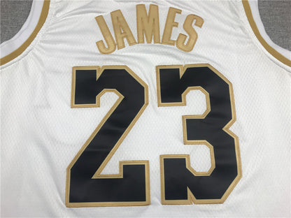Men's Los Angeles Lakers LeBron James #23 White Swingman Jerseys