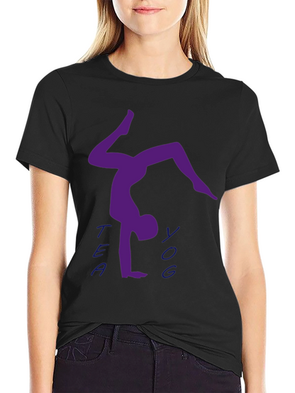 Yoga Handstand T-Shirt - Tea Yoga Design