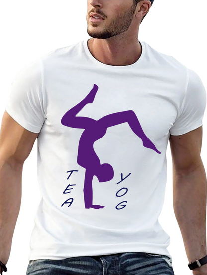 Yoga Handstand T-Shirt - Tea Yoga Design