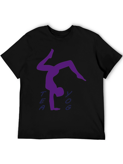 Yoga Handstand T-Shirt - Tea Yoga Design