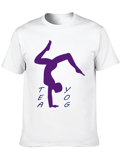 Yoga Handstand T-Shirt - Tea Yoga Design