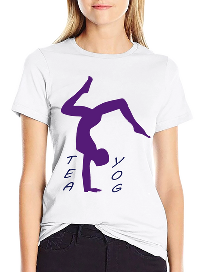 Yoga Handstand T-Shirt - Tea Yoga Design