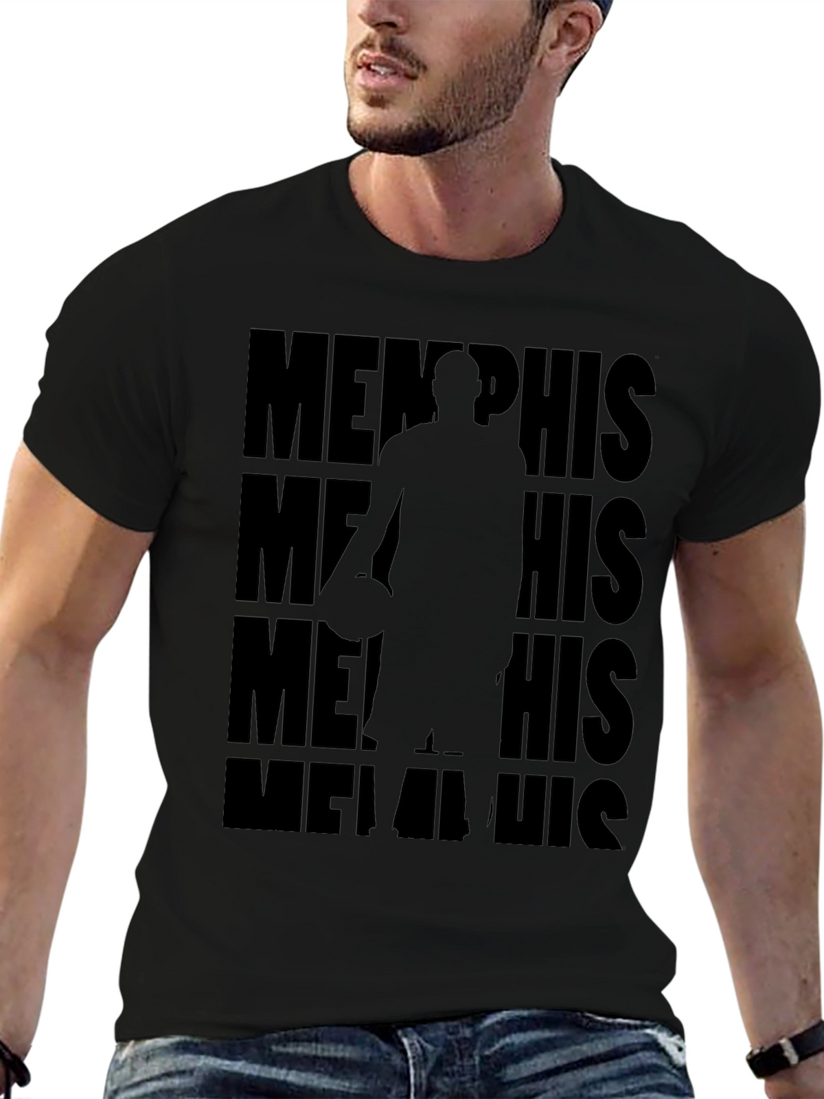 Memphis Basketball Graphic Tee - Black