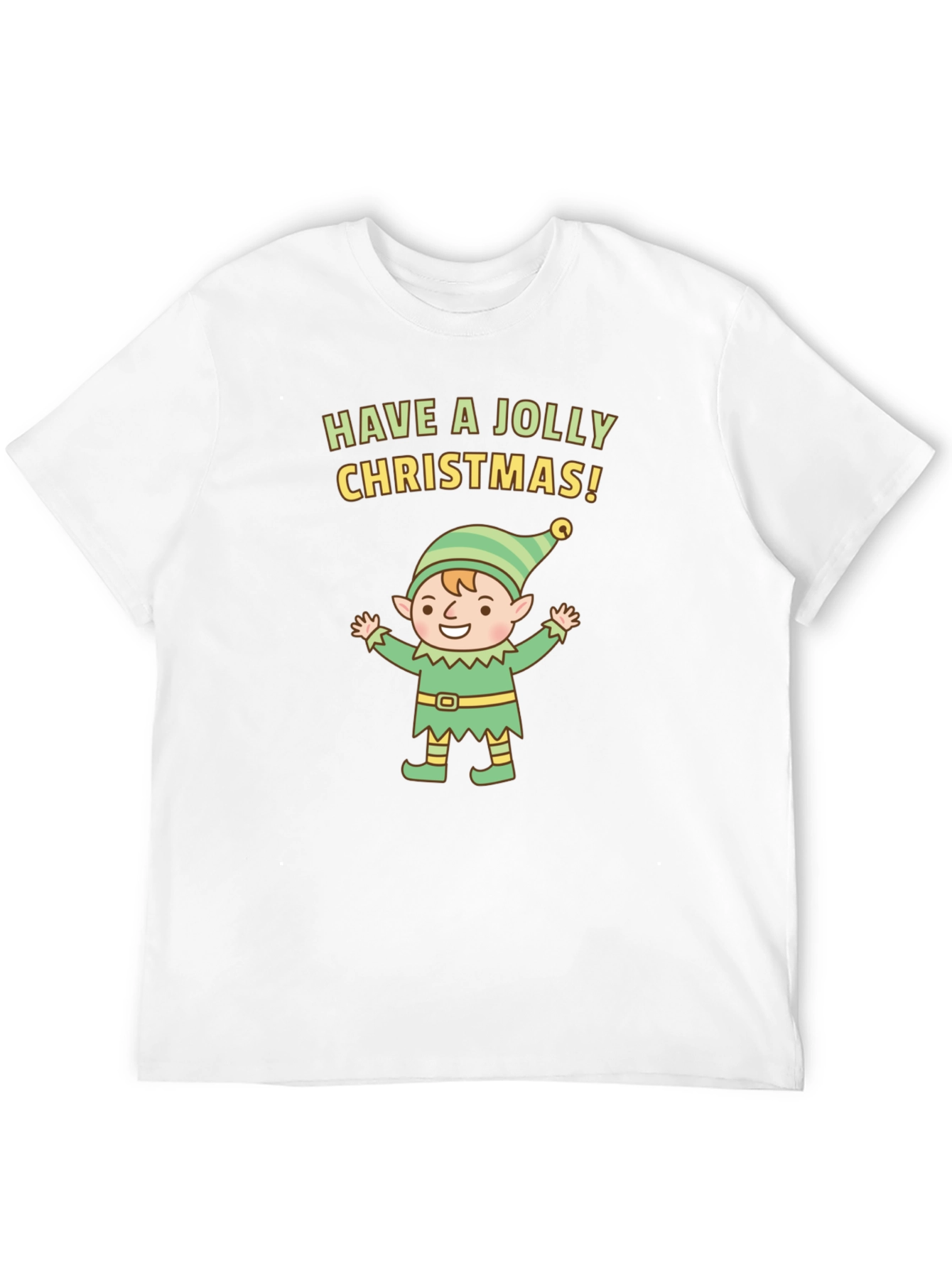 Jolly Christmas Elf Graphic Tee