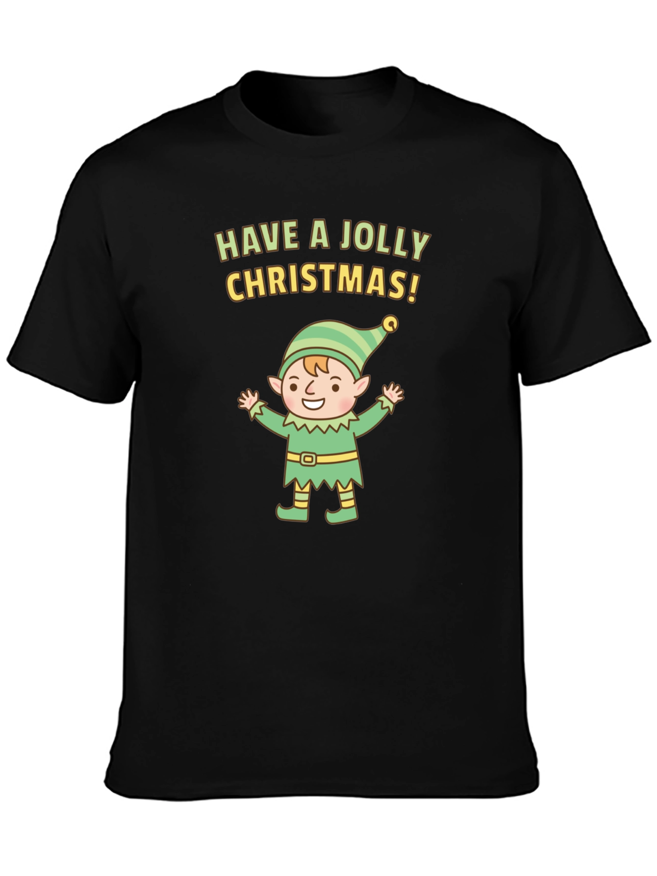 Jolly Christmas Elf Graphic Tee