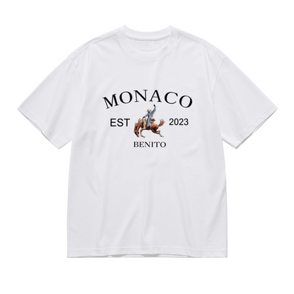 Monaco Est 2023 Benito Wild West Cowboy Horse Western Style Tee