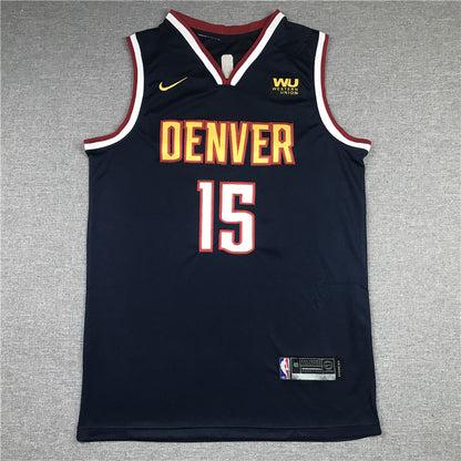 Men's Denver Nuggets Nikola Jokic #15 NBA Navy 2020/21 Swingman Jerseys