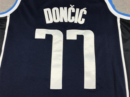 Men's Dallas Mavericks Luka Doncic #77 Navy 2022/23 Statement Edition Swingman Jerseys