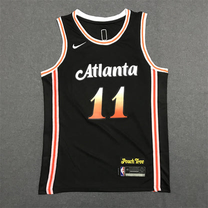 Men's Atlanta Hawks Trae Young #11 Black 2022/23 Swingman Jerseys - City Edition