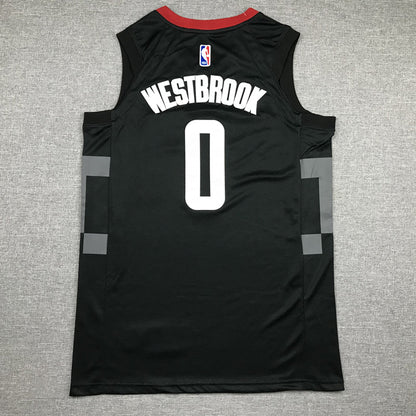 Men's Houston Rockets Russell Westbrook #0 NBA Black Classics Swingman Jerseys
