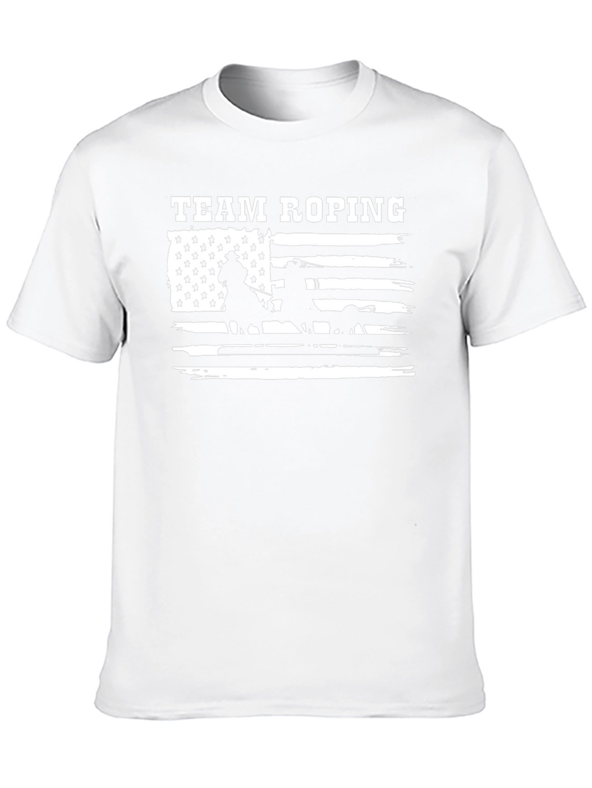Team Roping American Flag Graphic Tee