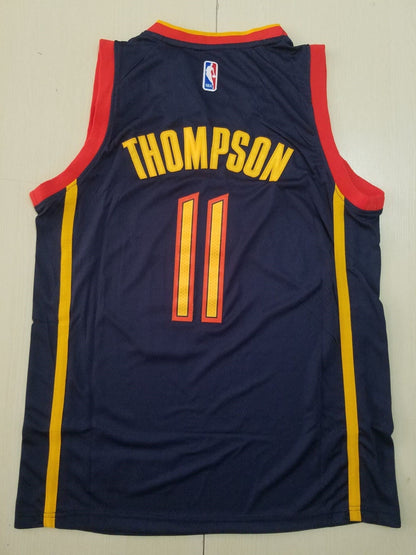 Men's Golden State Warriors Klay Thompson #11 Navy Hardwood Classics Jerseys
