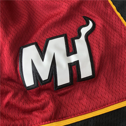 Men's Miami Heat Icon Edition Swingman Performance Shorts1 RED