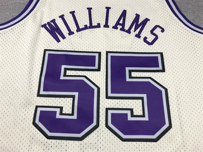 Men's Sacramento Kings Jason Williams #55 Cream Hardwood Classics Swingman Jerseys