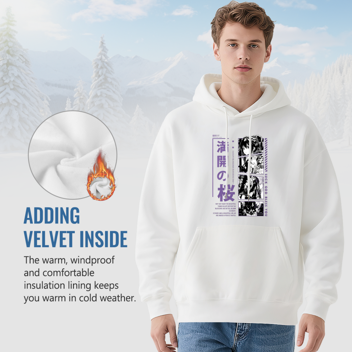 Japanese Anime Manga Art Stylish Street Hoodie