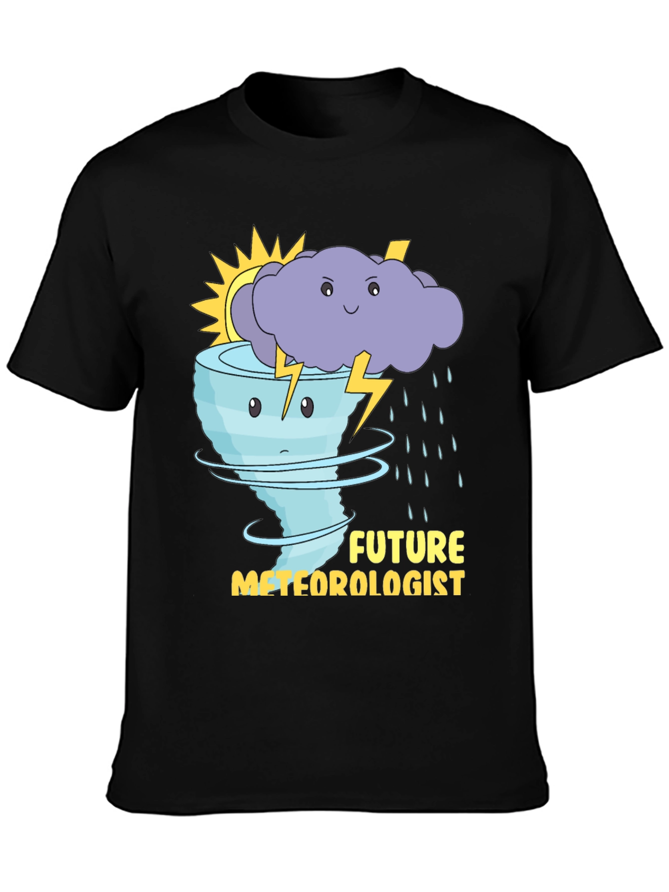 Future Meteorologist T-Shirt: Weather Cartoon Graphic Tee