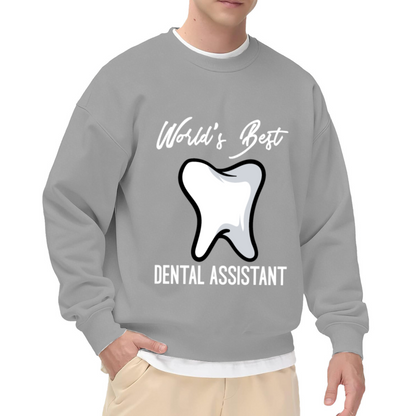 World's Best Dental Assistant Cute Tooth Graphic Crewneck Sweatshirt
