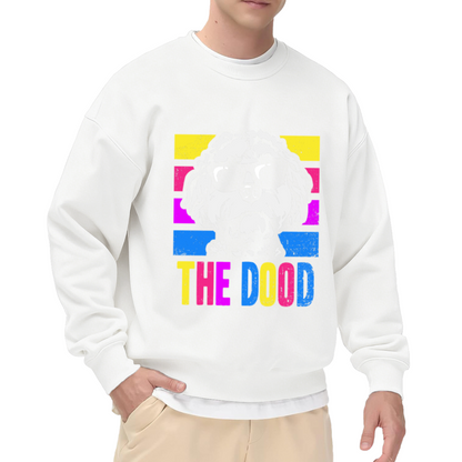 The Dood Cool Goldendoodle Dog Retro Colorful Crewneck Sweatshirt
