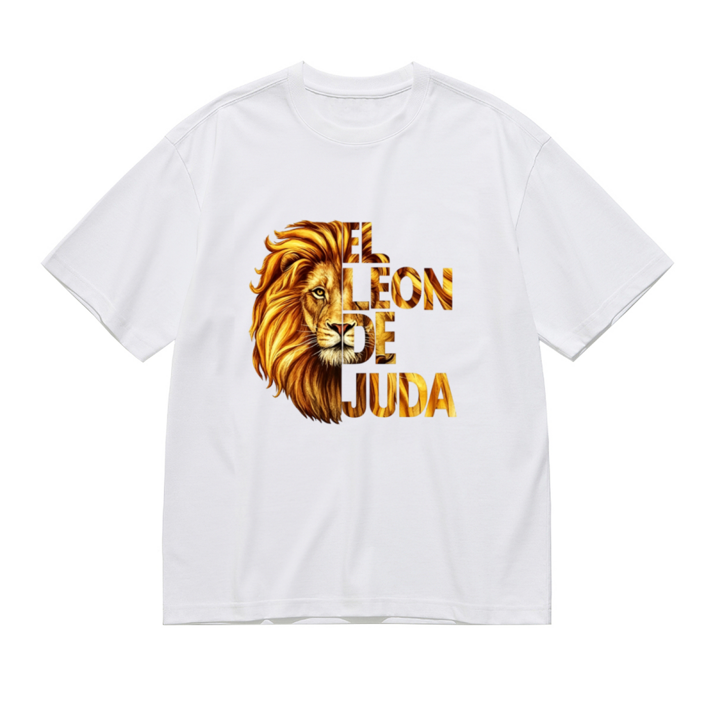 El Leon De Juda Golden Lion Faith Graphic T-Shirt