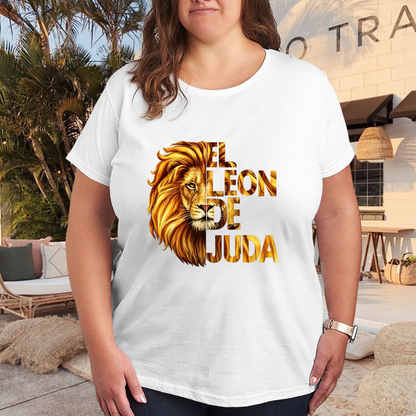 El Leon De Juda Golden Lion Faith Graphic T-Shirt