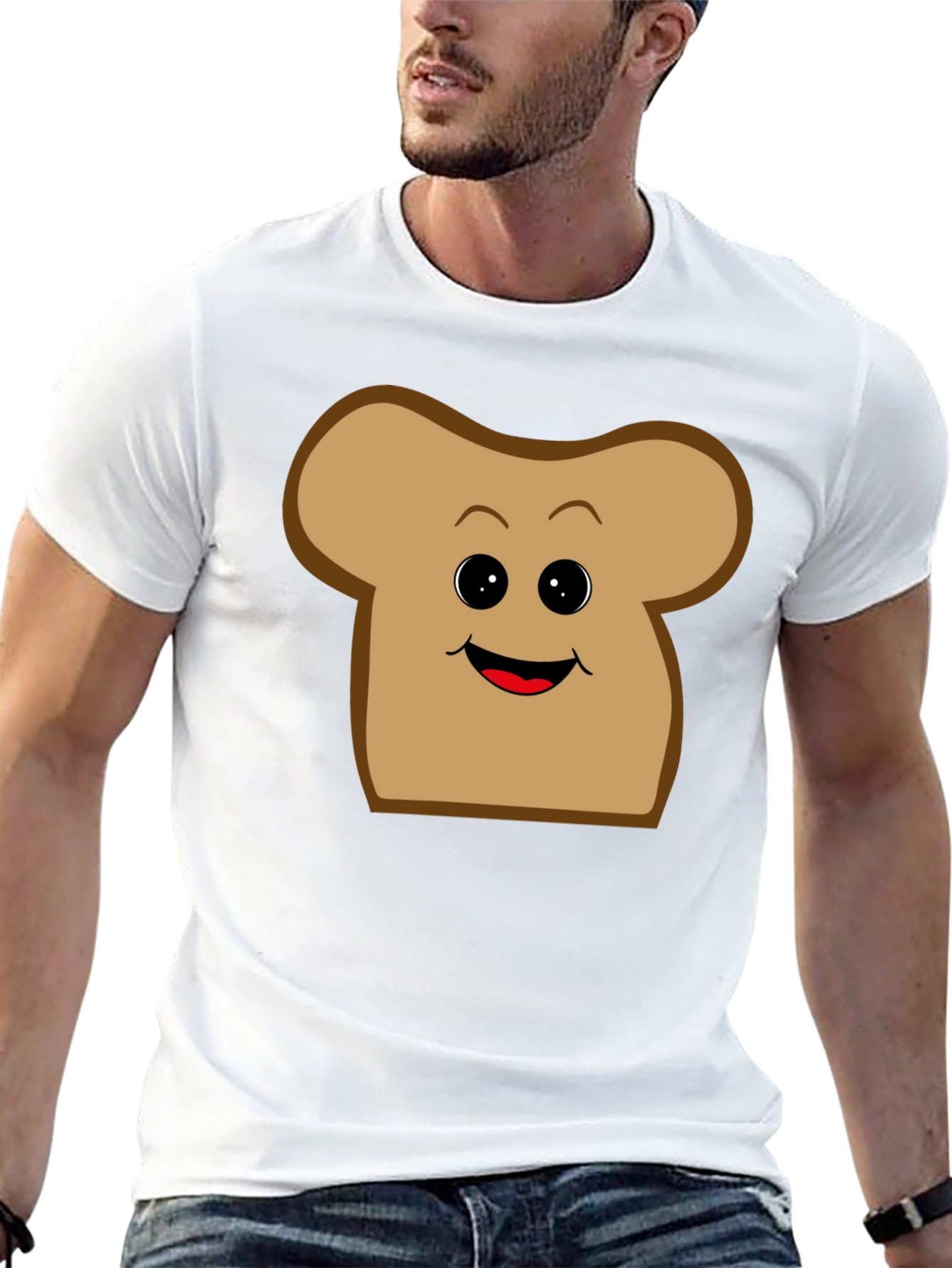 Toast Face Graphic T-Shirt