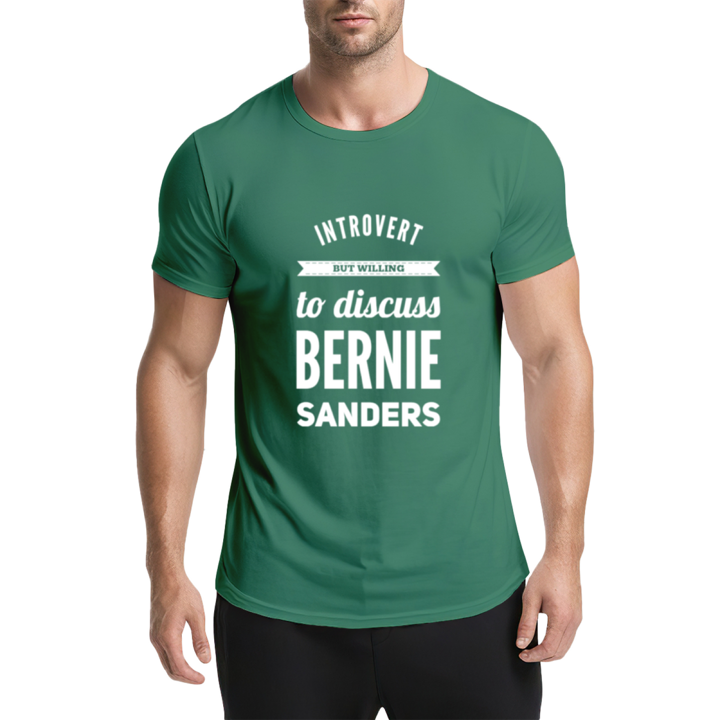 Bernie Sanders Introvert Quote Pink T-Shirt, Intellectual Liberal Artistic Top