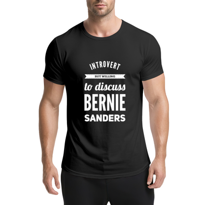 Bernie Sanders Introvert Quote Pink T-Shirt, Intellectual Liberal Artistic Top