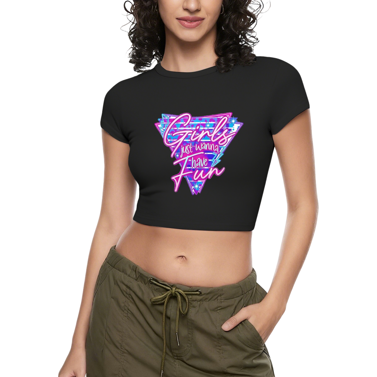 Hija de Dios Isaiah 62:3 Spanish Faith Red Crop Tee