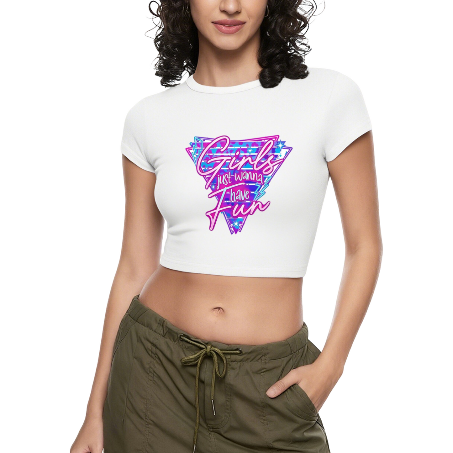 Hija de Dios Isaiah 62:3 Spanish Faith Red Crop Tee