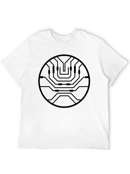 Tech Circuit Black Graphic Tee