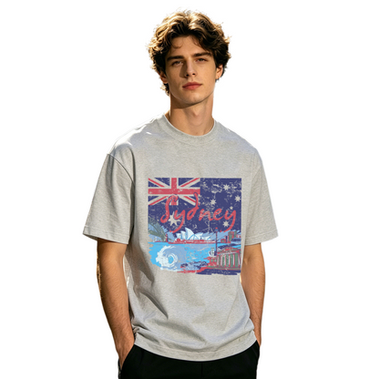 Men's Retro Beard Zigzag Vintage T-Shirt