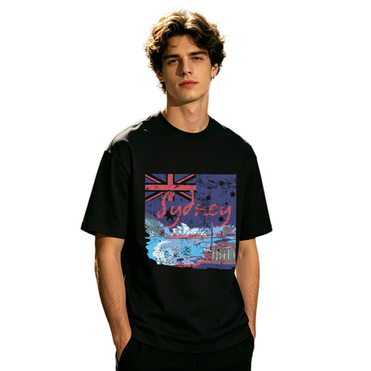 Men's Retro Beard Zigzag Vintage T-Shirt