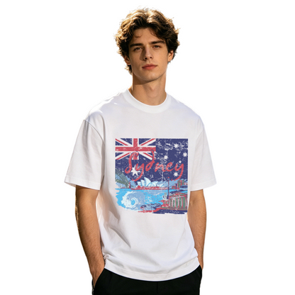 Men's Retro Beard Zigzag Vintage T-Shirt