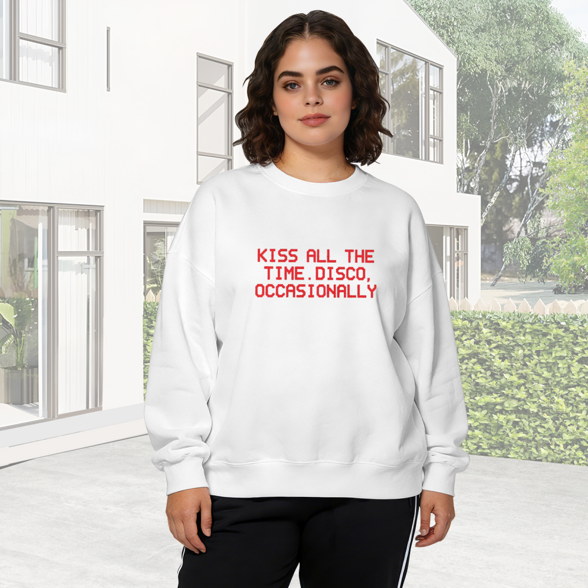 Vintage Motorcycle Rider Retro Biker Graphic Crewneck Sweatshirt