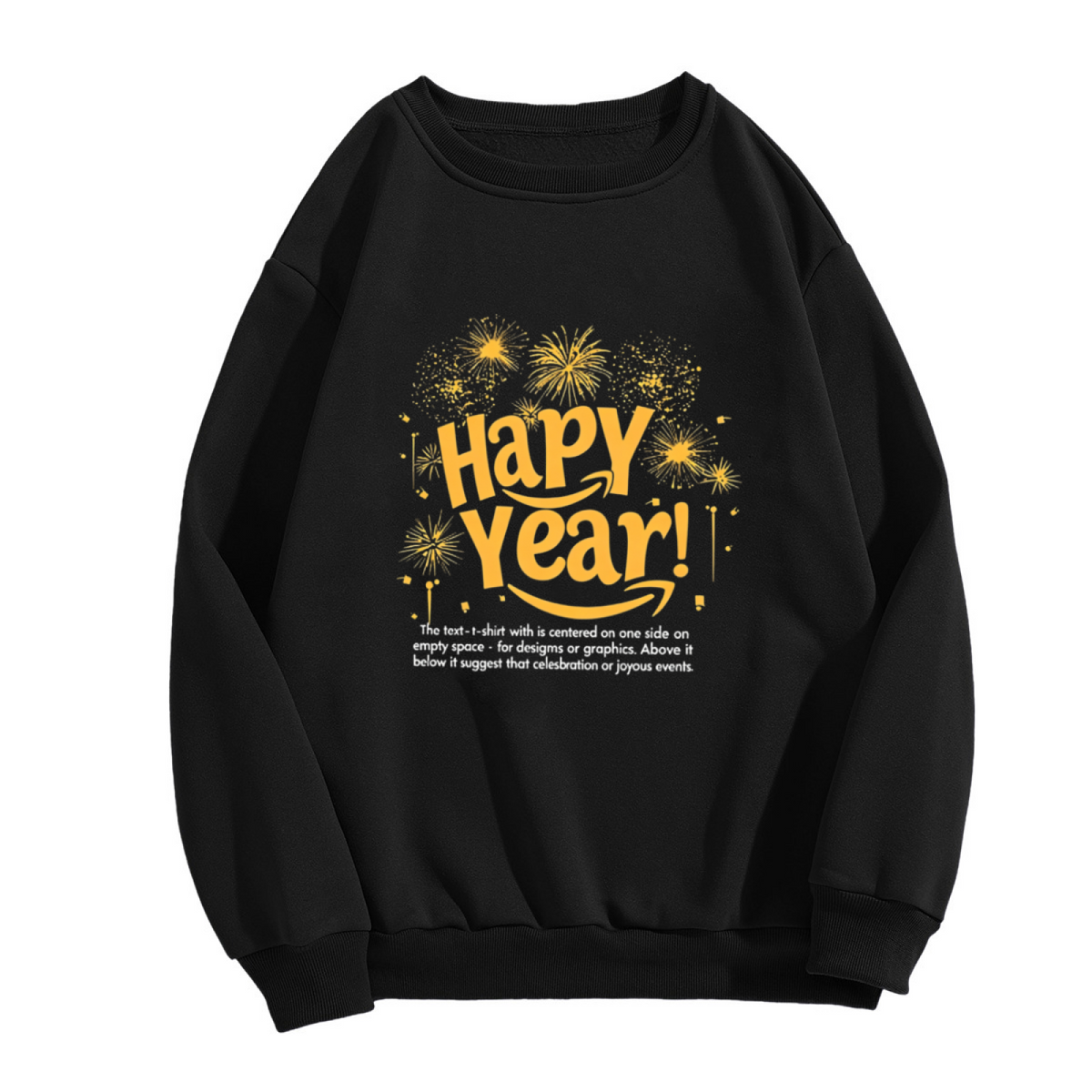 Happy New Year Fireworks Festive Crewneck Sweatshirt